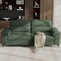 88.97" Modern Sofa Couch for Living Room, Deep Seat Sofas with 8”Cushion, Comfy 2-Seater Chenille Loveseat with Convertible Armrest, Removable Sofa Cover, High Leg (Green)