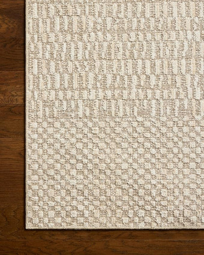 Loloi Amber Lewis Bexley Collection BEX-01 Natural/Birch 11'-6" x 15' Area Rug Neutral, Textured, Living, Bedroom, Dining, Carpet