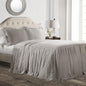 Lush Decor Ruffle Skirt Bedspread Set - 2-Piece Luxurious Farmhouse Bedding - Elegant Ruffle Detail - Timeless Style - Soft Lightweight Sheets - Twin, Grey