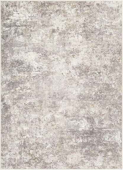 Area Rug Living Room Rugs - 10x12 Washable Large Soft Indoor Neutral Modern Abstract Low Pile Rug Carpet for Bedroom Dining Room Farmhouse Home Office - Brown