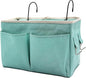 Someteth Bedside Caddy Bedside Hanging Storage Basket Multi-Function Organizer Caddy for Bunk and Hospital Beds Dorm Rooms Bed Rails, Can be Placed Glasses Books Mobile Phones(Green)