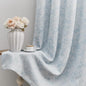 Beauoop Blue Floral Jacquard Blackout Curtains 120 Inches Long 2 Panels for Bedroom Living Room Chenille Flower Room Darkening Thermal Insulated Soundproof Grommet Window Treatments Drapes, 52x120