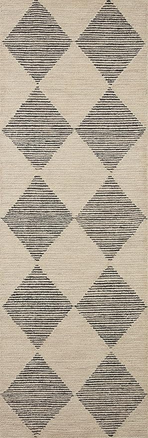 Loloi Chris Loves Julia Francis Collection FRA-01 Beige/Charcoal 5'-0" x 7'-6" Area Rug