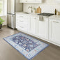 Fame Rugs Navy Blue Modern Oushak Rug 2x3, Vintage Doormat Turkish Colorful Oriental Antique Inspired Washable Small Area Rug, Luxury Living Room Bedroom (388NB, 2' x 3')