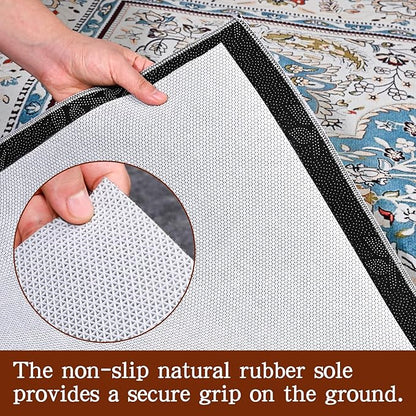 Rug Pad Waterproof Non-Slip 3x5 ft, 1/8" Thick Felt Cushion Pad for Area Rugs – Protects Hardwood, Tile & Laminate Floors – Keeps Rugs Flat & Secure