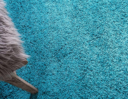 Unique Loom Solid Shag Collection Area Rug (3' 3" x 5' 3" Rectangle, Deep Aqua Blue)