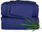 Pure Bamboo Full Sheets, Genuine 100% Organic Viscose Derived from Bamboo Bed Sheet Set, Luxuriously Soft & Cooling, Double Stitching, 2 Year Quality Promise (Full, Cobalt Blue)