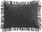 Beatrice Home Fashions Medallion Chenille Bedspread, King Sham, Charcoal