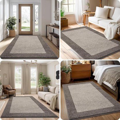 Washable Area Rug 34" x 60", Non Slip Kitchen Rug for Floor, Absorbent Entrance Runner Rug for Bedroom, Living Room, (Roll Packing)