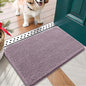OLANLY Dog Door Mat for Muddy Paws 24x16, Absorbs Moisture and Dirt, Absorbent Non-Slip Washable Doormat, Quick Dry Chenille Mud Mat for Dogs, Entry Indoor Entryway Carpet for Inside Floor, Deep Plum