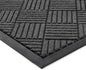 Front Door Mat, Heavy Duty Indoor Outdoor Doormat, 72" x 24" Low Profile Outdoor Mats for Home Entrance, Stain and Fade Resistant Welcome Mat Ideal for High Traffic Area, Diamond Grey