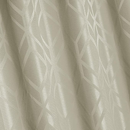 Amazon Basics Jacquard 2-Piece 100% Blackout Curtains, Living Room and Bedroom Drapes, Thermal Insulated Window Treatment, 42"x84", Beige