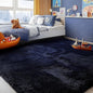 PAGISOFE Navy Blue Rug 3x5, Fluffy Dark Blue Rugs for Bedroom Super Soft Bedside Rugs, Modern Indoor Carpets for Living Room Non-Slip Carpet for Kids Boys Girls Teen Dorm Nursery Room Decor Classroom