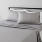 Amazon Basics Lightweight Super Soft Easy Care Microfiber 4 Piece Bed Sheet Set With 14-inch Deep Pockets - King, Grey Arrows,Printed