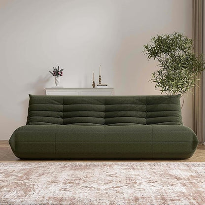 Big Bean Bag Chairs for Adults, 3 Seater Large Floor Sofa (Green)