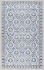 Gertmenian Indoor Boho Area Rug | Home Decor for Entryway, Bedroom, Living Room, Office, Kitchen | Non Slip, Soft, Printed Accent Rugs | Esme, Blue, 3x5 Small, 24559