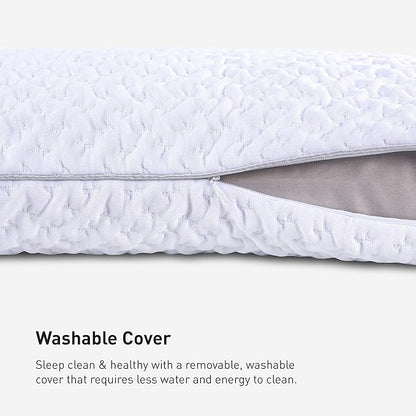 Bedgear Balance Performance Pillow – 0.0 - Moisture Wicking Bed Pillow for All Sleep Positions - Medium Firmness Bed Pillow - Washable Removable Cover – 20" W x 26" L x 4.75" H