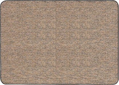 House, Home and More Skid-Resistant Carpet Indoor Area Rug Floor Mat - Black Ripple - 4 Ft X 6 Ft - Non Slip Rubber Backing, Stain Resistant, Dog Friendly, Living Room Bedroom Kitchen Entryway