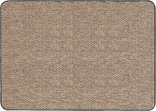 House, Home and More Skid-Resistant Carpet Indoor Area Rug Floor Mat - Black Ripple - 5 Ft X 7 Ft - Non Slip Rubber Backing, Stain Resistant, Dog Friendly, Living Room Bedroom Kitchen Entryway