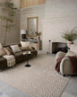 Loloi Amber Lewis Bexley Collection BEX-01 Natural/Birch 11'-6" x 15' Area Rug Neutral, Textured, Living, Bedroom, Dining, Carpet