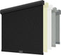ChrisDowa Cordless Blackout Roller Shades for Windows, Striped Free-Stop Window Blinds with Privacy, Thermal Insulated Window Shades for Home, Office and Door. Black, 43" W x 72" H