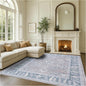 Fame Rugs Gray Modern Oushak Rug 9x12, Vintage Turkish Colorful Oriental Washable Antique Inspired Oversize Area Rugs, Luxury Living Room Bedroom (389GBB, 9' x 12)