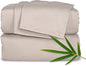 Pure Bamboo Queen Sheets, Genuine 100% Organic Viscose Derived from Bamboo Bed Sheet Set, Luxuriously Soft & Cooling, Double Stitching, 2 Year Quality Promise (Queen, Sand)