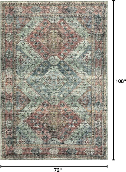 Loloi Skye Collection SKY-06 Apricot/Mist 6'-0" x 9'-0" Area Rug
