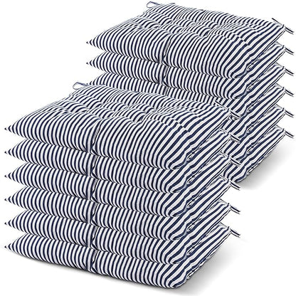 Geetery 12 Pcs Floor Pillows for Classroom Bulk Square Seating Cushions for Floor Chair School Kindergarten Reading Corner, 15.7'' Large Thick Meditation Cushions Yoga Nursery Daycare (Stripe)