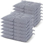 Geetery 12 Pcs Floor Pillows for Classroom Bulk Square Seating Cushions for Floor Chair School Kindergarten Reading Corner, 15.7'' Large Thick Meditation Cushions Yoga Nursery Daycare (Stripe)
