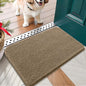 OLANLY Dog Door Mat for Muddy Paws 30x17, Absorbs Moisture and Dirt, Absorbent Non-Slip Washable Doormat, Quick Dry Chenille Mud Mat for Dogs, Entry Indoor Entryway Carpet for Inside Floor, Tan