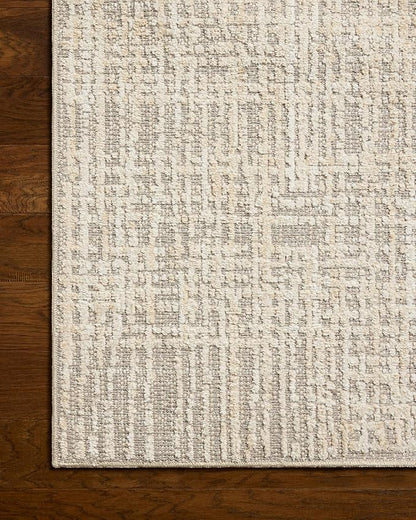 Loloi Amber Lewis Bexley Collection BEX-07 Natural/Dove 2'-7" x 8'-0" Runner Rug Neutral, Textured, Living, Bedroom, Dining, Carpet