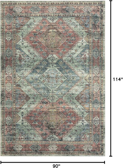 Loloi II Skye Collection SKY-06 Apricot/Mist 7'-6" x 9'-6" Area Rug