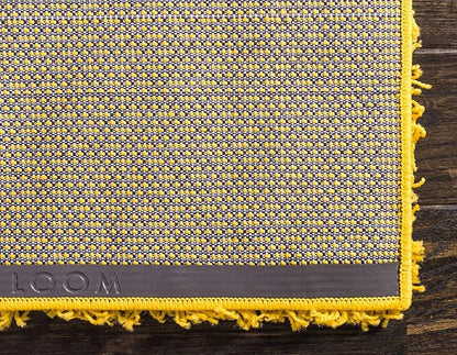 Unique Loom Solid Shag Collection Area Rug (2' x 3' 1" Rectangle, Tuscan Sun Yellow)