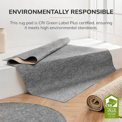 Anji Mountain 4' x 4' Universal Non-Slip Rug Pad - Area Rug Grip & Floor Protector Mat - Cushioning Underlay Pad for Hardwood Floors - Anti-Slip Under Rug Pad Mat , Round