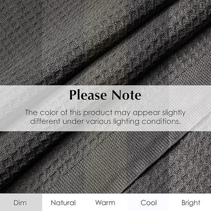 Salt Earth Organic Cotton Throw Blanket, Queen, 90"X92" Waffle Throws for Home, Bedrooms, Outdoor & Office Couch, Modern Room Decor Blankets, Lightweight, All Season Western Blanket (Charcoal Grey)