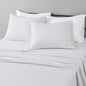 Amazon Basics Lightweight Microfiber 4-Piece Bed Sheet Set, Plum, Printed, Queen