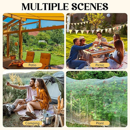 4 Corners Mosquito Net for Mosquiteros para Camas Bed Canopies Netting Bed Drapes Rectangular Mosquito Mesh for Camping Home Outdoor Travel(White B,L75 X W71 X H79 Inch,2 Opening)