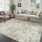 5x7 Area Rug Washable Vintage Neutral Living Room Carpet Large Indoor Non Slip Taupe Bedroom Distressed Low Pile Retro Accent Throw Rug for Dining Room