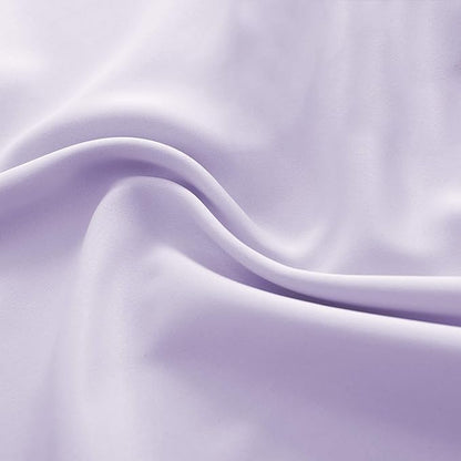 DONREN 96 Inches Long 2 Panels Blackout Curtain Panels for Bedroom - Rod Pocket Thermal Insulated Drapes for Living Room(Lavender Purple,52 W x 96 L)