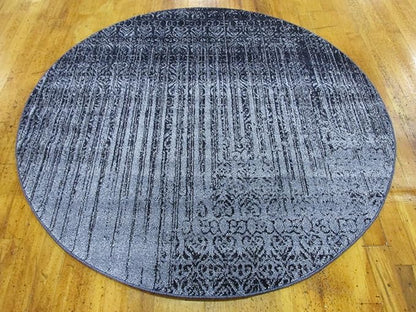 Unique Loom Del Mar Collection Area Rug - Jennifer (6' 1" Round, Blue/ Navy Blue)