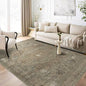 vivorug 3x5 Rug, Small Area Rug for Living Room, Bedroom, Kitchen, Machine Washable Non-Slip Throw Rug, Vintage Carpet for Entryway Nursery Coffee Table - Durable (Olive)