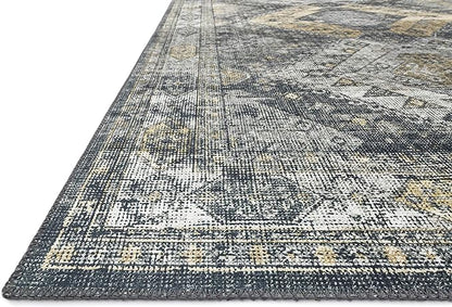 Loloi II Skye Collection SKY-09 Graphite/Silver 7'-6" x 9'-6" Area Rug