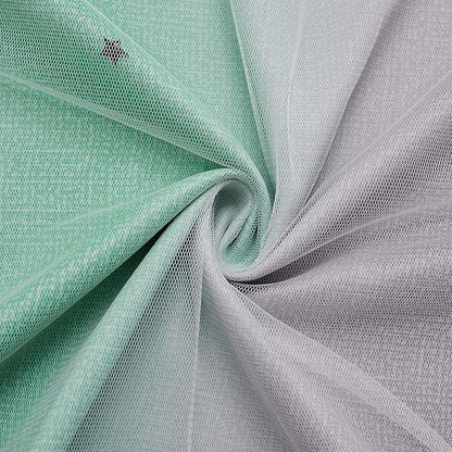 XiDi Blackout Curtains for Bedroom Decor - Rainbow Unicorn Wall Decals for Girl's and Kids' Room - Green Light Grey 52X84 Inch Long 1 Panel