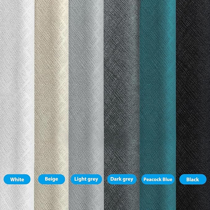 Room Divider Curtains Total Blackout Privacy Curtain Panel Room Thermal Insulated Noise Reduction Curtains for Bedroom Window Living Room Ceiling Track Curtain W 12.5 ft × H 9 ft Grey