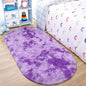 Noahas Oval Fluffy Purple Rug 2.6X5.3 Small Kids Rugs for Bedroom Girls And Boys Aesthetic,Bedside Bedroom Rug,Ultra Soft Runner Carpet Modern Shaggy Nursery Area Rugs Home Decor''