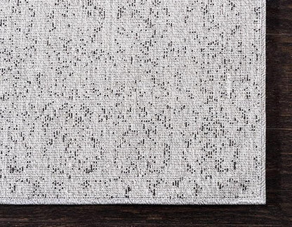 Unique Loom Del Mar Collection Area Rug - Jennifer (7' 1" x 10' Rectangle, Gray/ Black)