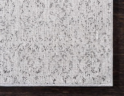 Unique Loom Del Mar Collection Area Rug - Jennifer (9' x 12' 2" Rectangle, Gray/ Black)
