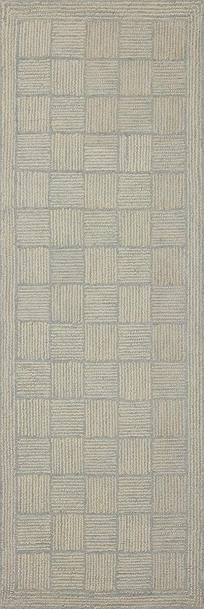 Loloi Chris Loves Julia Francis Collection FRA-03 Silver/Sky 2'-6" x 9'-9" Runner Rug