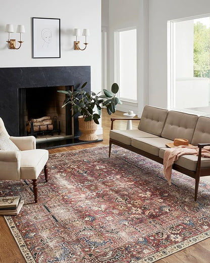 Loloi Chris Loves Julia Jules Collection JUL-01 Merlot/Multi 2'-6'' x 9'-6'', .13" Pile Height, Runner Rug